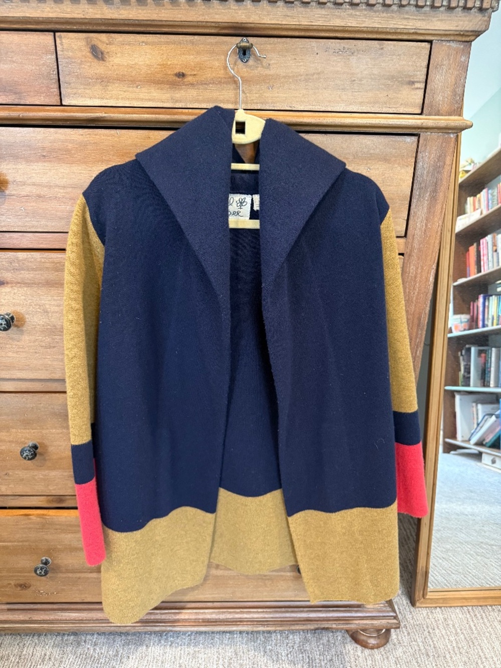 Anthropologie Field Flower Colorblock Cardigan Coat – XSP